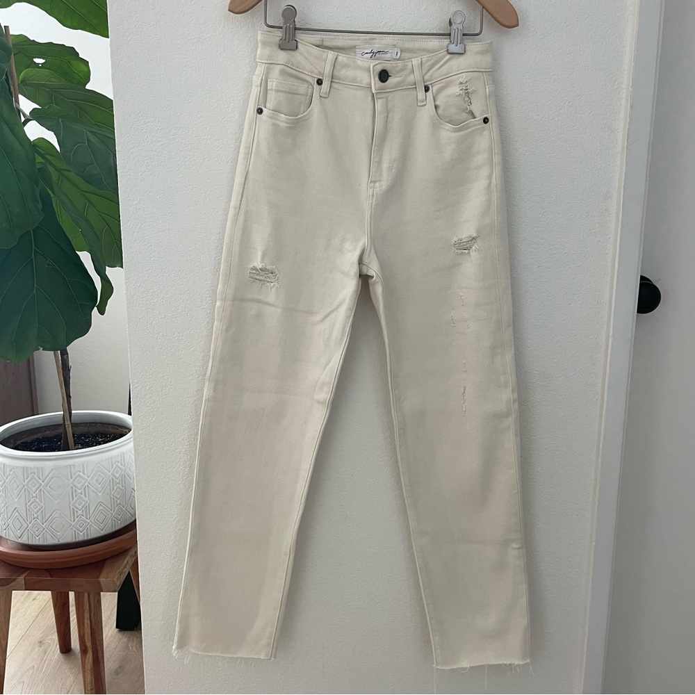 Carly Jean Chrissy Jeans Sea Salt
